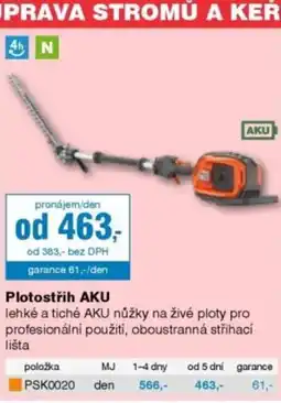 DEK Plotostřih AKU nabídka