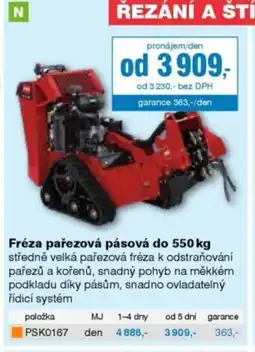 DEK Fréza pařezová pásová do 550 kg nabídka