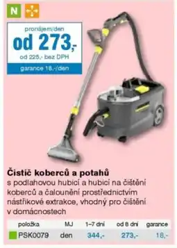 DEK Čistič koberců a potahů nabídka