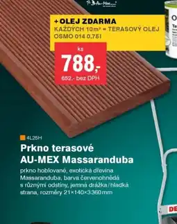 DEK Prkno terasové AU-MEX Massaranduba nabídka