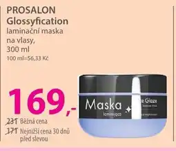 Hebe PROSALON Glossyfication laminační maska na vlasy nabídka