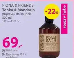Hebe FIONA & FRIENDS Tonka & Mandarin přípravek do koupele nabídka
