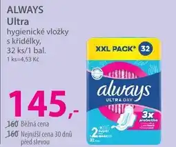 Hebe ALWAYS Ultra hygienické vložky s křidélky nabídka