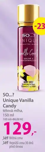 Hebe SO...? Unique Vanilla Candy nabídka