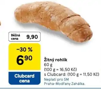 Tesco Žitný rohlík nabídka