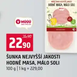 Terno Šunka nejvyšší jakosti hodně masa, málo soli nabídka