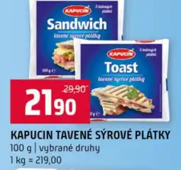 Terno Kapucin tavené sýrové plátky nabídka