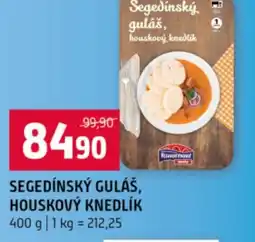 Terno Segedínský guláš, houskový knedlík nabídka