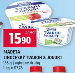 Terno Madeta jihočeský tvaroh & jogurt nabídka