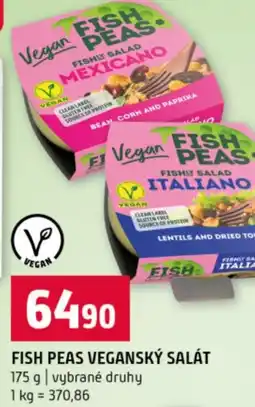 Terno Fish peas veganský salát nabídka