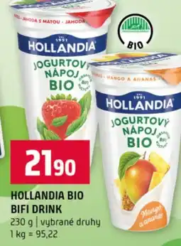 Terno Hollandia bio bifi drink nabídka