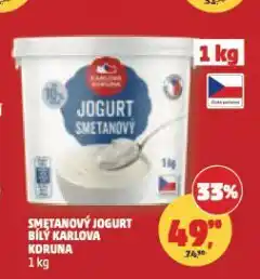 Penny Market Smetanový jogurt nabídka