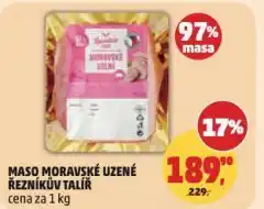 Penny Market Maso moravské uzené nabídka