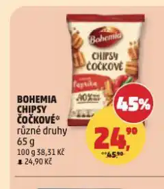 Penny Market Bohemia čočkové chipsy nabídka