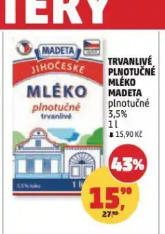 Penny Market Mléko trvanlivé plnotučné nabídka