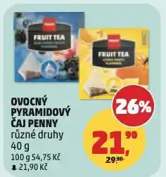 Penny Market Ovocný pyramidový čaj nabídka