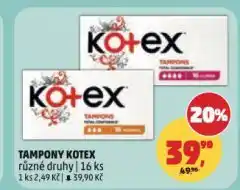 Penny Market Kotex dámské tampony nabídka