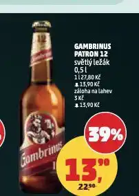 Penny Market Pivo gambrinus nabídka
