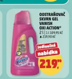 Penny Market Vanish oxi action odstraňovač skvrn nabídka