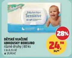 Penny Market Bebelino dětské vlhčené ubrousky nabídka