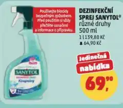 Penny Market Sanytol dezinfekční sprej nabídka
