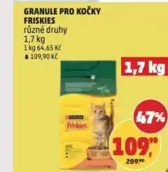 Penny Market Friskies granule pro kočky nabídka