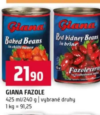 Terno Giana fazole nabídka