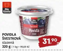 Terno Povidla švestková slazená nabídka