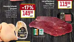 Billa Hovězí steak pupek nabídka