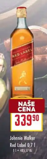 Billa Johnnie Walker Red Label 0,7 l nabídka