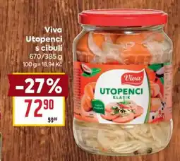 Billa Viva Utopenec s cibulí nabídka