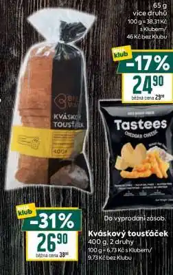 Billa Tastees Cheddar Cheese nabídka