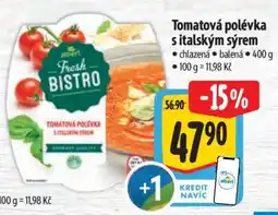 Albert Tomatová polévka s italským sýrem nabídka