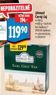 Albert Ahmad černý čaj nabídka