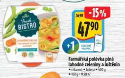 Albert Farmářská polévka plná lahodné zeleniny a luštěnin nabídka