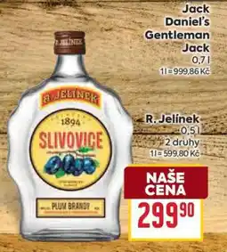 Billa R.Jelínek Slivovice nabídka