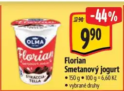 Albert Florian Smetanový jogurt nabídka