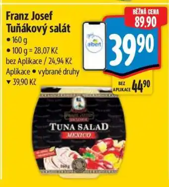Albert Franz Josef Tuňákový salát nabídka