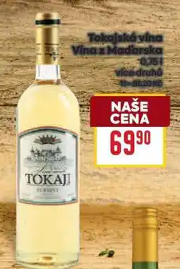Billa Tokajská vína nabídka