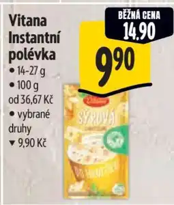 Albert Vitana Instantní polévka nabídka
