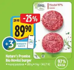 Albert Nature’s Promise Bio Hovězí burger nabídka