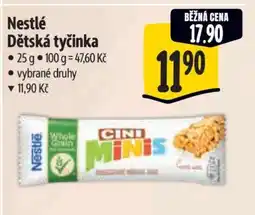 Albert Nestlé Dětská tyčinka nabídka