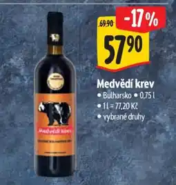 Albert Medvědí krev nabídka