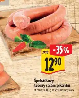 Albert Špekáčkový točený salám pikantní nabídka
