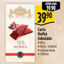Albert Carla Hořká čokoláda nabídka