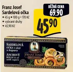 Albert Franz Josef Sardelová očka nabídka