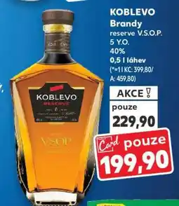 Kaufland KOBLEVO Brandy reserve V.S.O.P. 5 Y.O nabídka