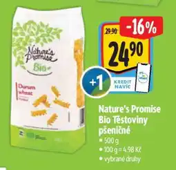 Albert Nature's Promise Bio Těstoviny pšeničné nabídka