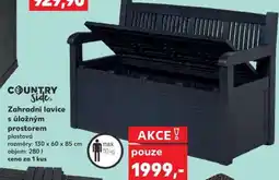 Kaufland Zahradní lavice s úložným prostorem nabídka