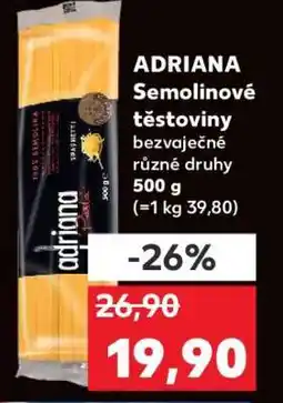 Kaufland Adriana Semolinové těstoviny nabídka